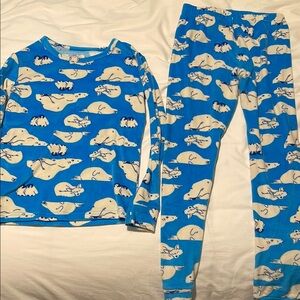 Blue Polar Bear Kids Pajamas
